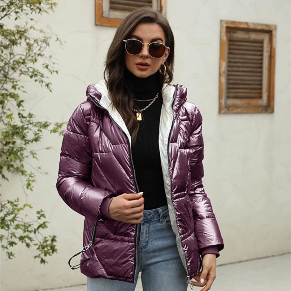 Jeanewpole 1 hooded water resistant puffed jacket